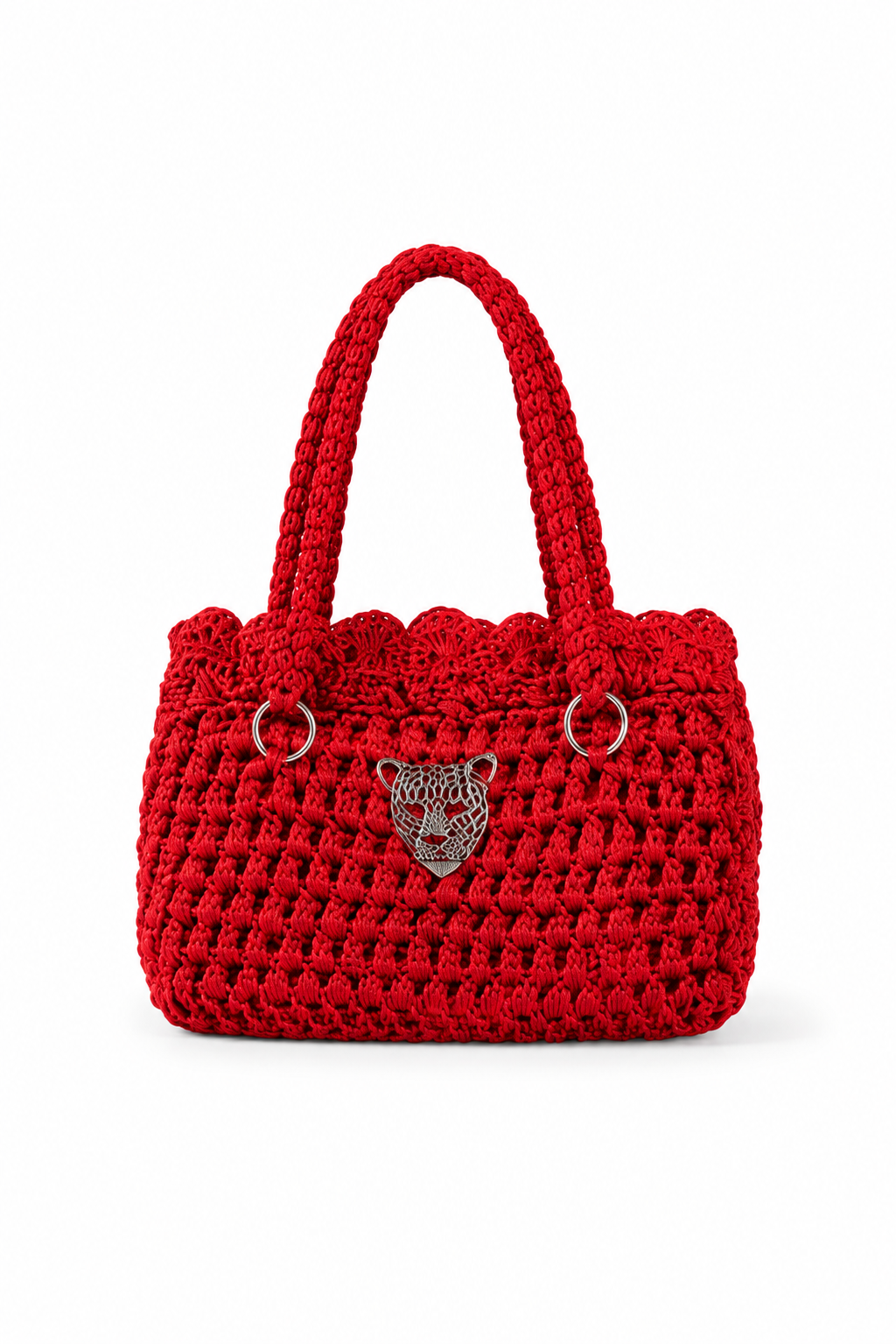 Leapoard Red Badge Handbag