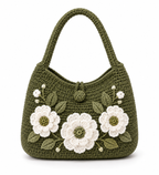 Crochet Flower Shoulder Bag